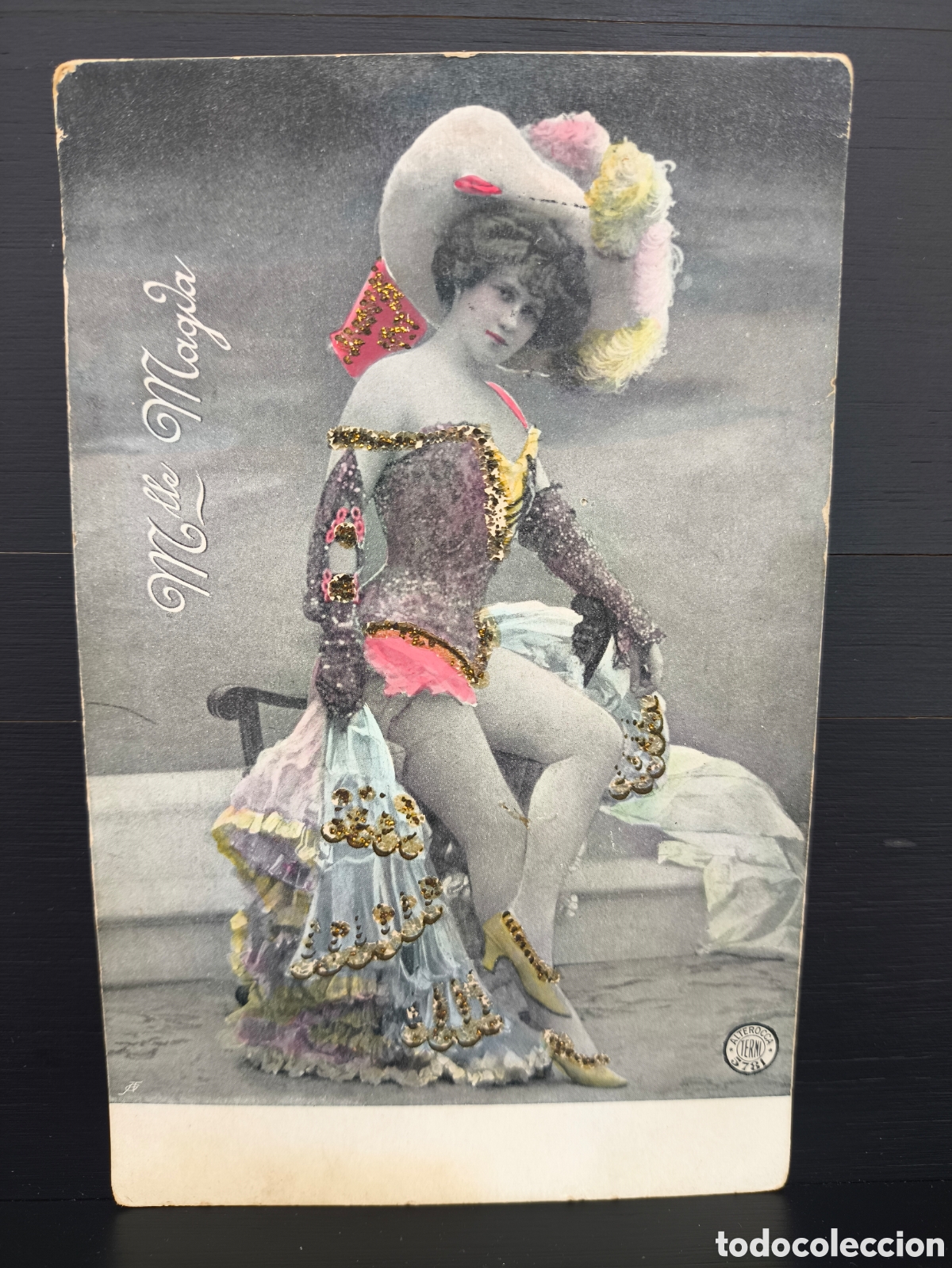 Postales: Antigua postal Mlle Magda artista variedades cupletista cabaret Belle &Eacute;poque Ed Alterocca Terni 1906