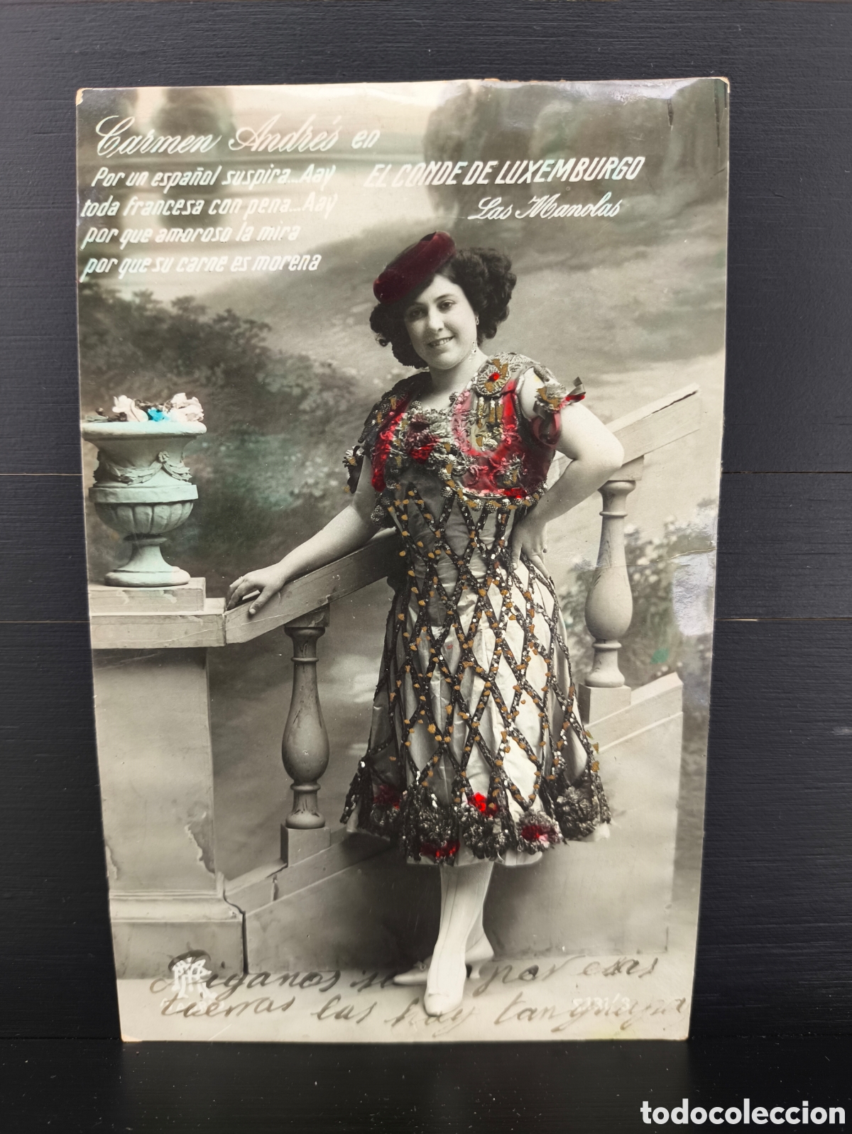 Postales: Antigua postal Carmen Andr&eacute;s famosa artista de zarzuela y opereta cupletista espa&ntilde;ola Ed. MP Madrid
