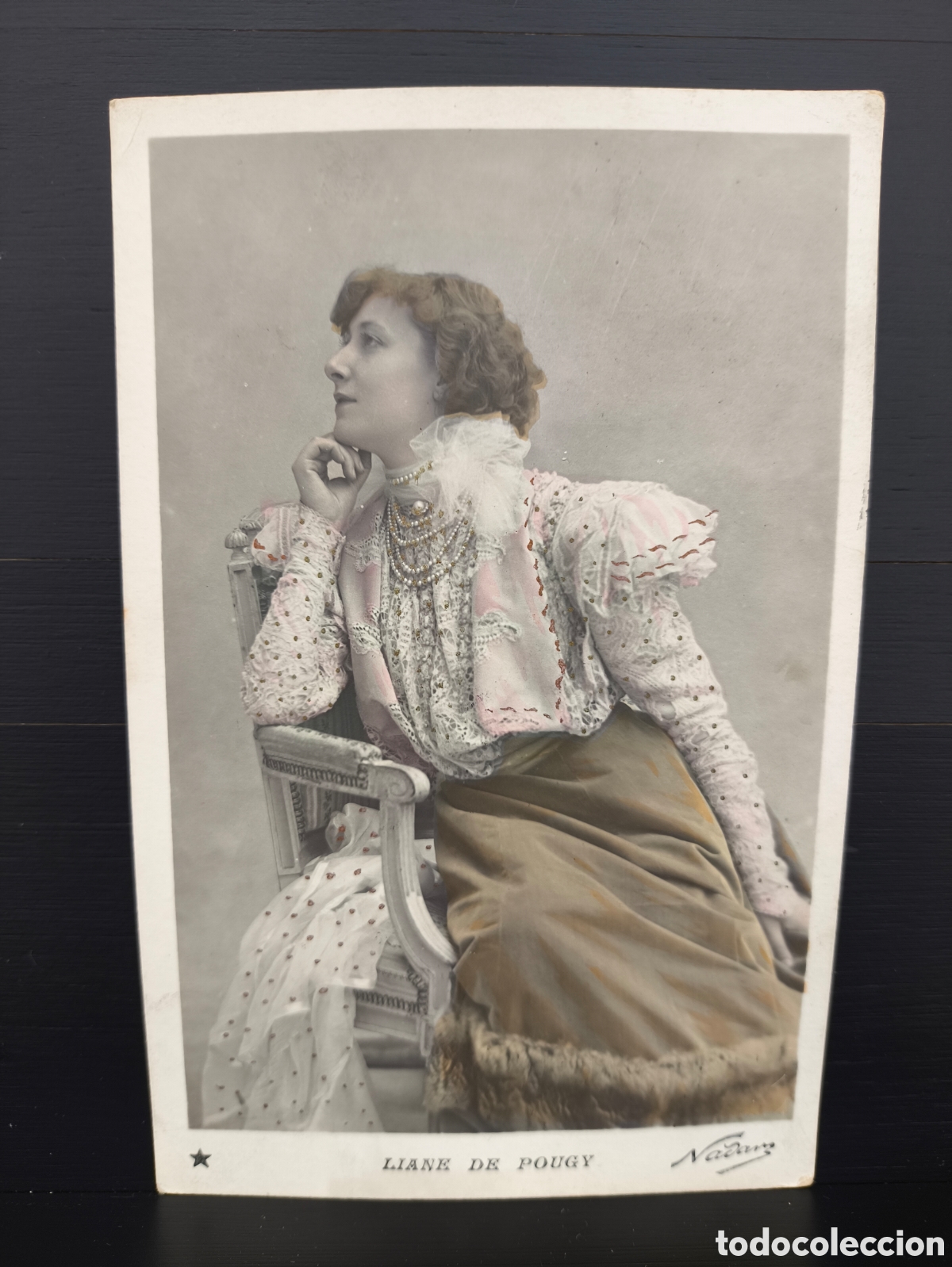 Postales: Antigua postal Liane de Pougy famosa bailarina y cortesana francesa Belle &Eacute;poque Fot Paul Nadar 1906