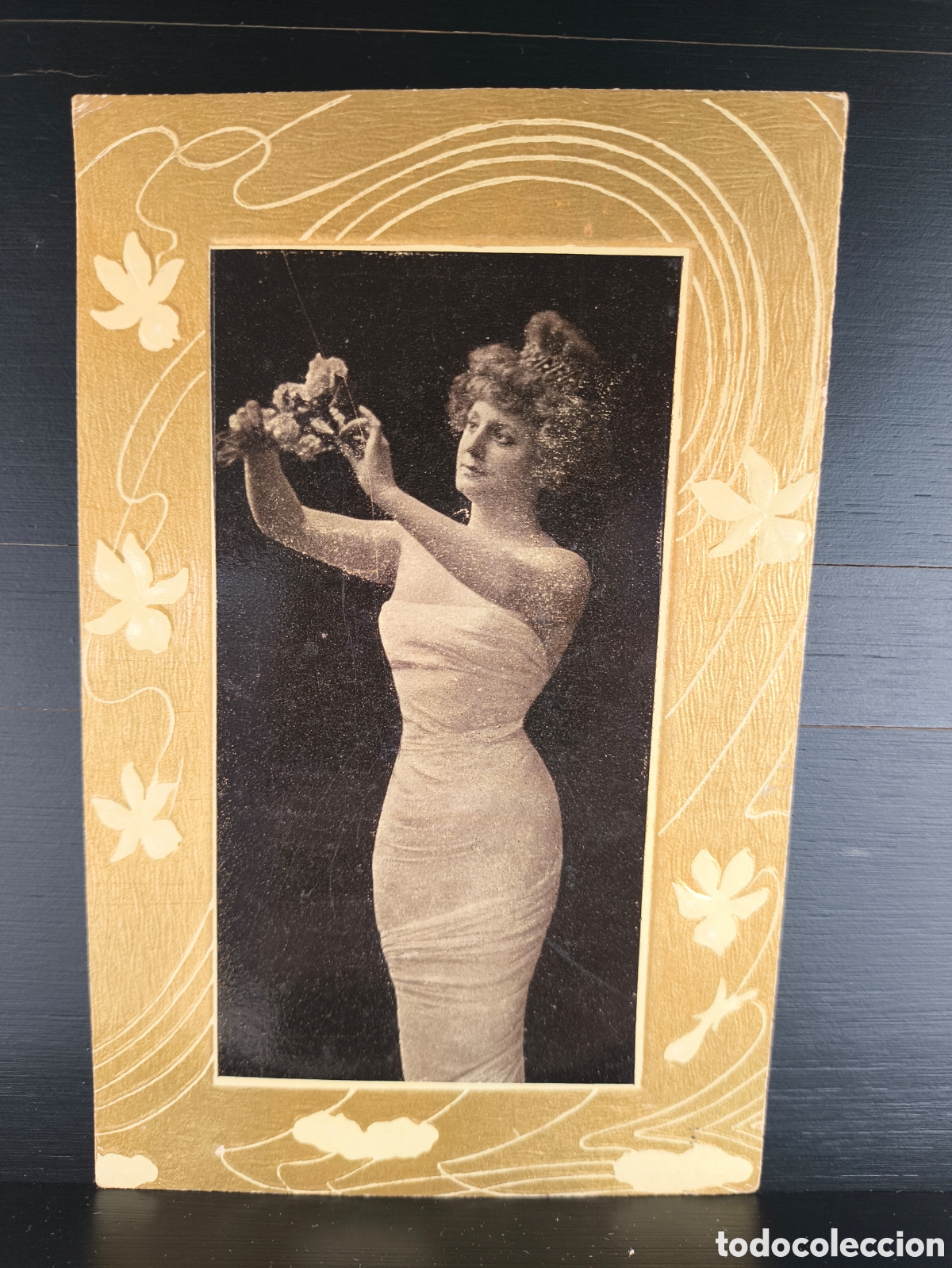 Postales: Antigua postal fotogr&aacute;fica modernista Art Nouveau retrato de mujer art&iacute;stica fantas&iacute;a