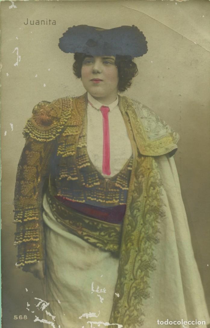 Postales: N&ordm; 568. Anita. Artista espa&ntilde;ola de principios del siglo XX. Reverso sin partir. ED. UNION POSTALE UN