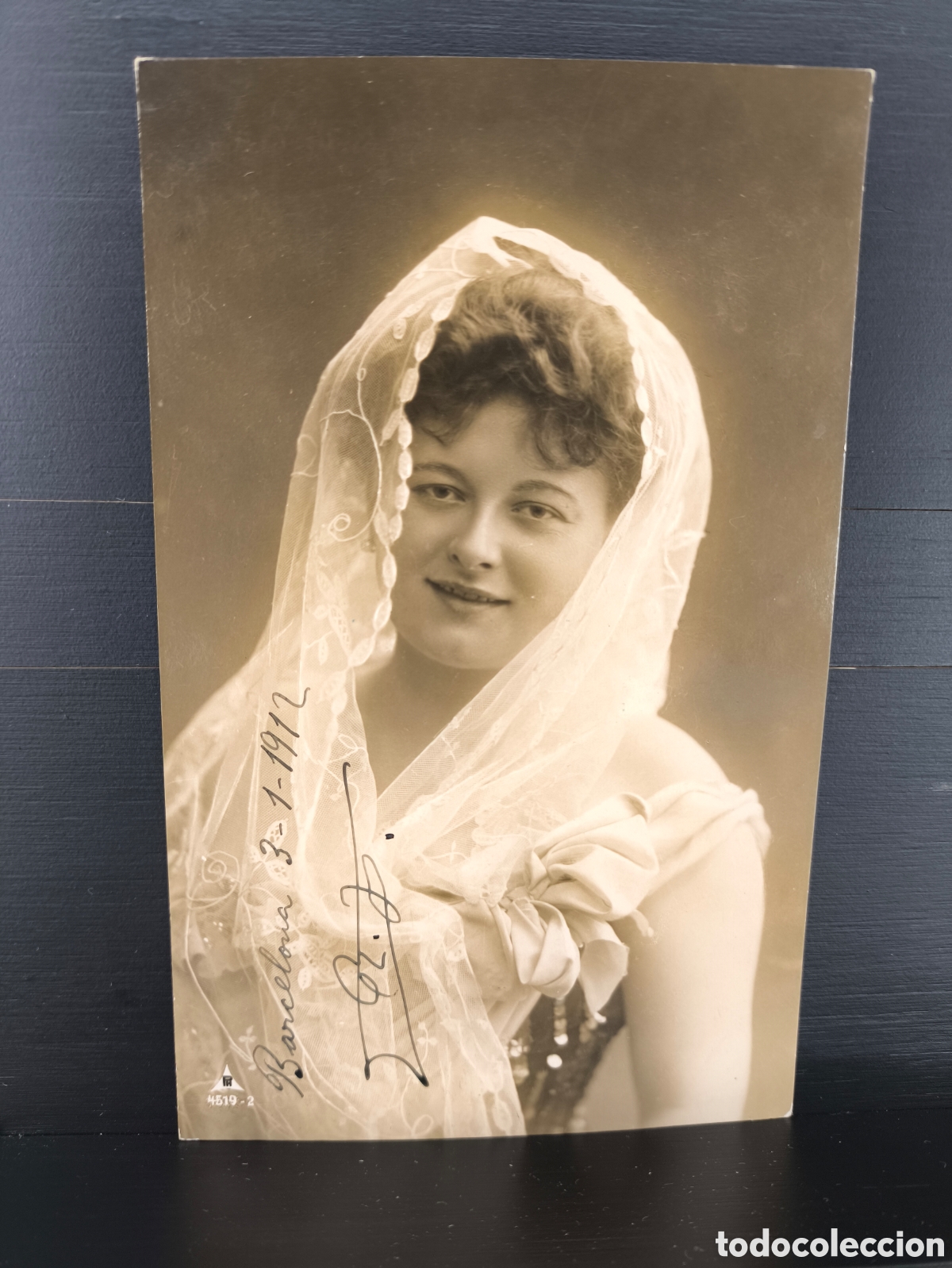 Postales: Antigua postal fotogr&aacute;fica artista soprano Frieda Hempel famosa cantante de &oacute;pera Belle &Eacute;poque 1912