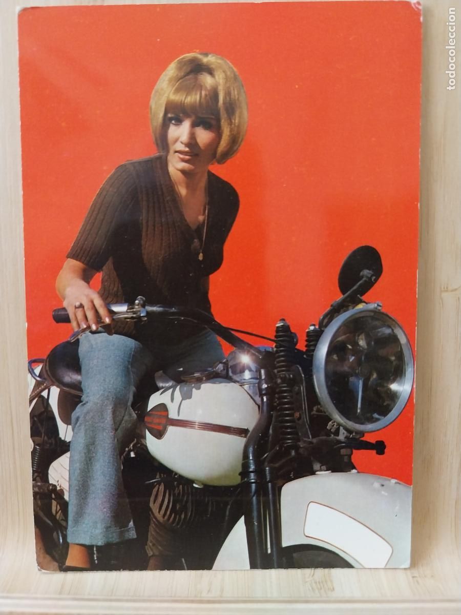 Postales: MUCHACHA SOBRE HARLEY DAVIDSON ED BV P 20019 SC ORIGINAL MOTO MOTORISMO