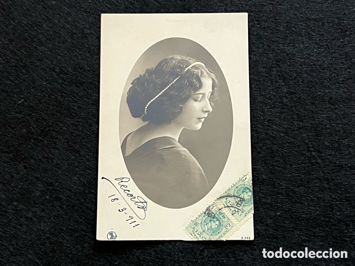Postales: MARGARIDA XIRGU ANTIGUA TARJETA POSTAL ACTRIZ TEATRO A&Ntilde;O 1911 CIRCULADA.