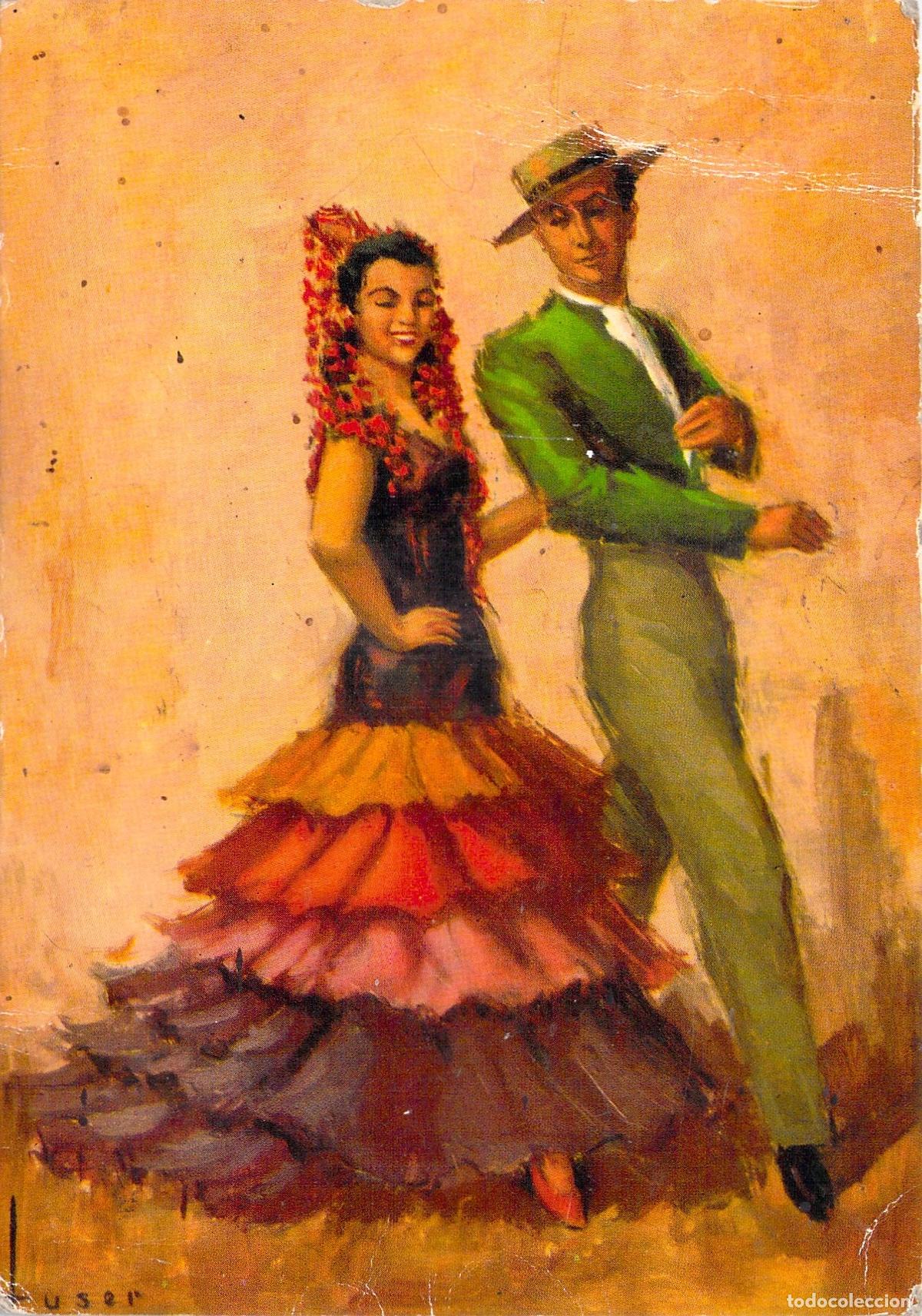Postcards: Postal Andaluc&iacute;a Baila - Pareja de Baile Flamenco Editorial Artigas