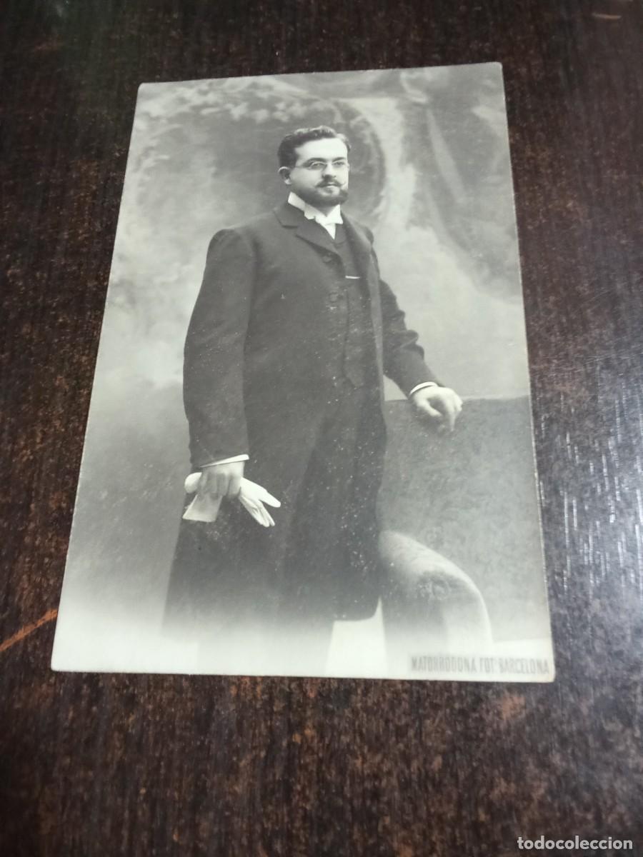 Postales: Postal antigua de un Caballero.Fotografia matorrodona.