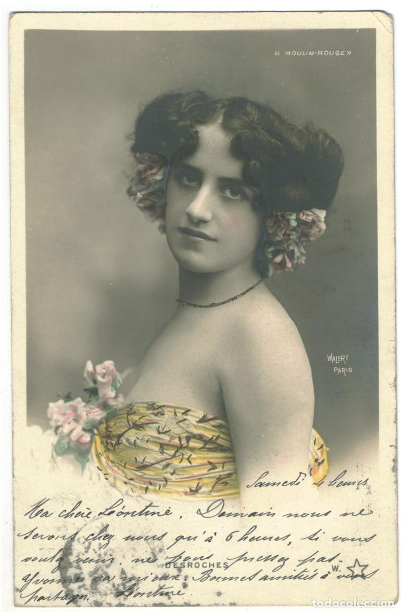 Postales: Actriz DESROCHES_W &Eacute;toile. 707-57. Moulin Rouge. Photo Walery