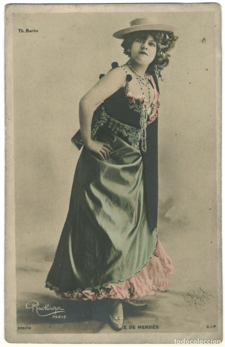 Postales: Actriz MEND&Egrave;S, Elsa de_SIP. 872-18. Th&eacute;&acirc;tre de Berlin. Photo Reutlinger