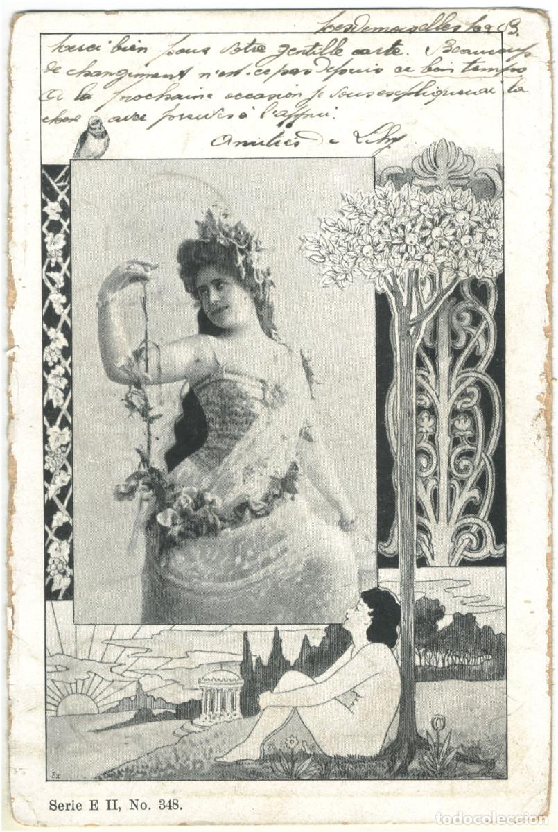 Postales: Actriz Bele Epoque_Sin datos (E; 348)