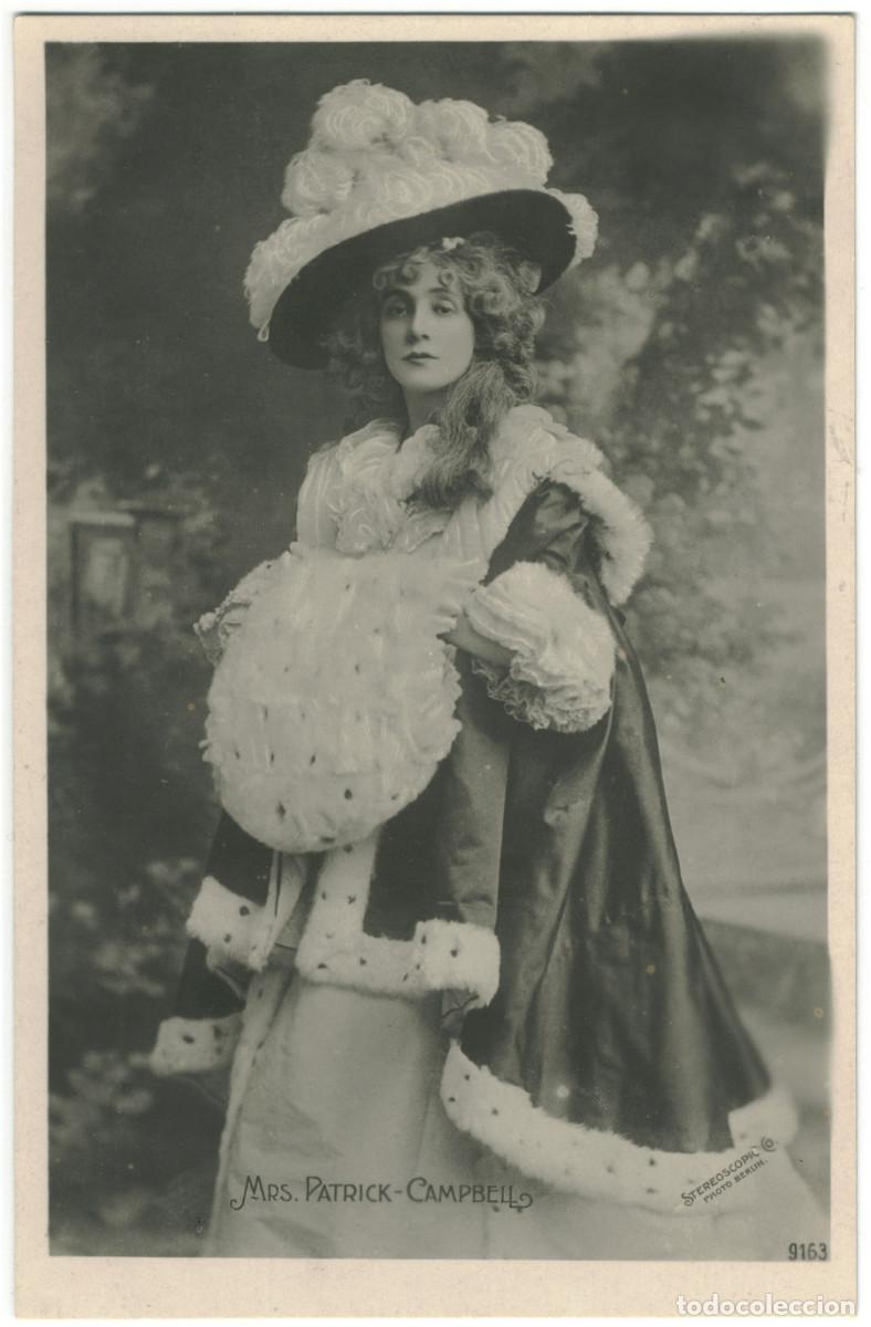 Postales: Actriz CAMPBELL, Mrs. Patrick_Rotophot; 9163. Photo Stereoscopic