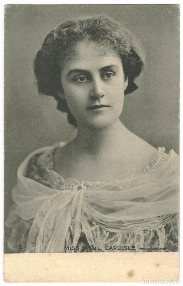 Postales: Actriz CARLISLE, Sybil_Raphael Tuck. (Celebrities of the Stage; 1055). Photo Bassano