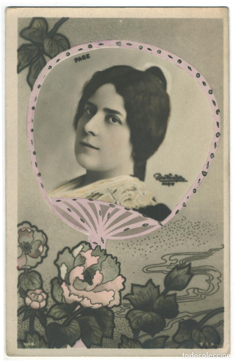Postales: Actriz PAGE, Mlle._SIP. 1014. Photo Reutlinger