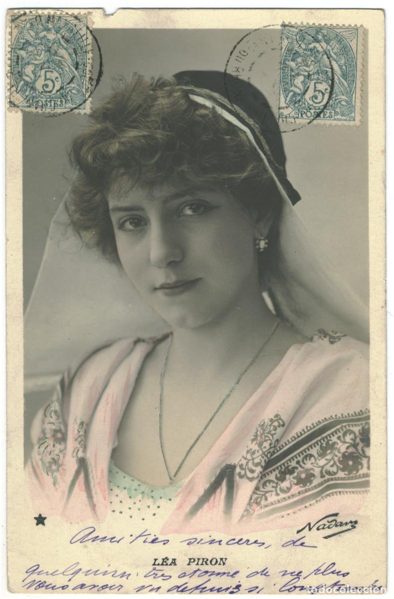 Postales: Actriz PIRON, L&eacute;a_&Eacute;toile. 769-70. Photo Nadar