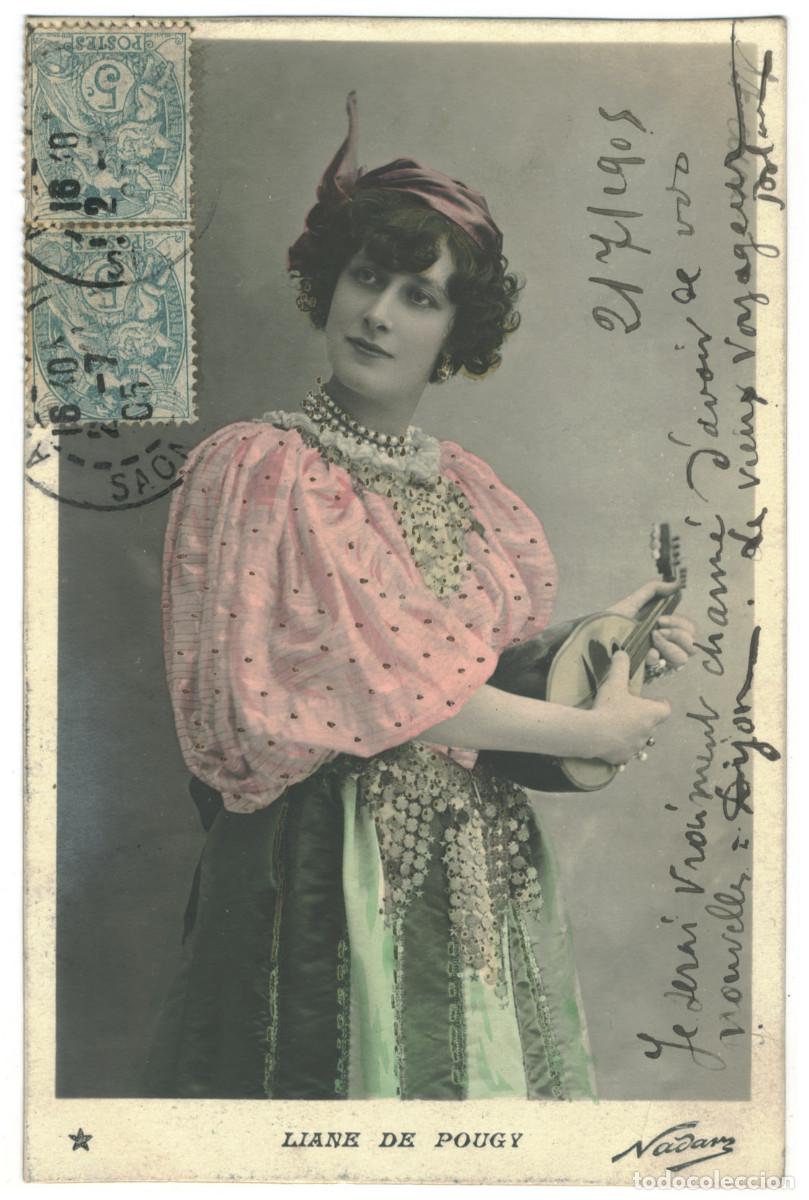 Cartoline: Actriz POUGY, Liane de_&Eacute;toile. 758-64. Photo Nadar