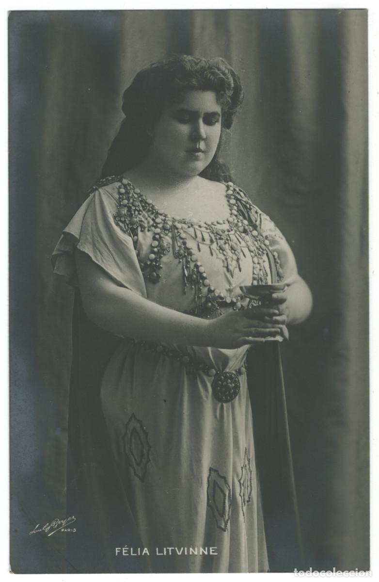 Postales: Actriz LITVINNE, F&eacute;lia [&oacute;pera]_FC. Photo Paul Boyer