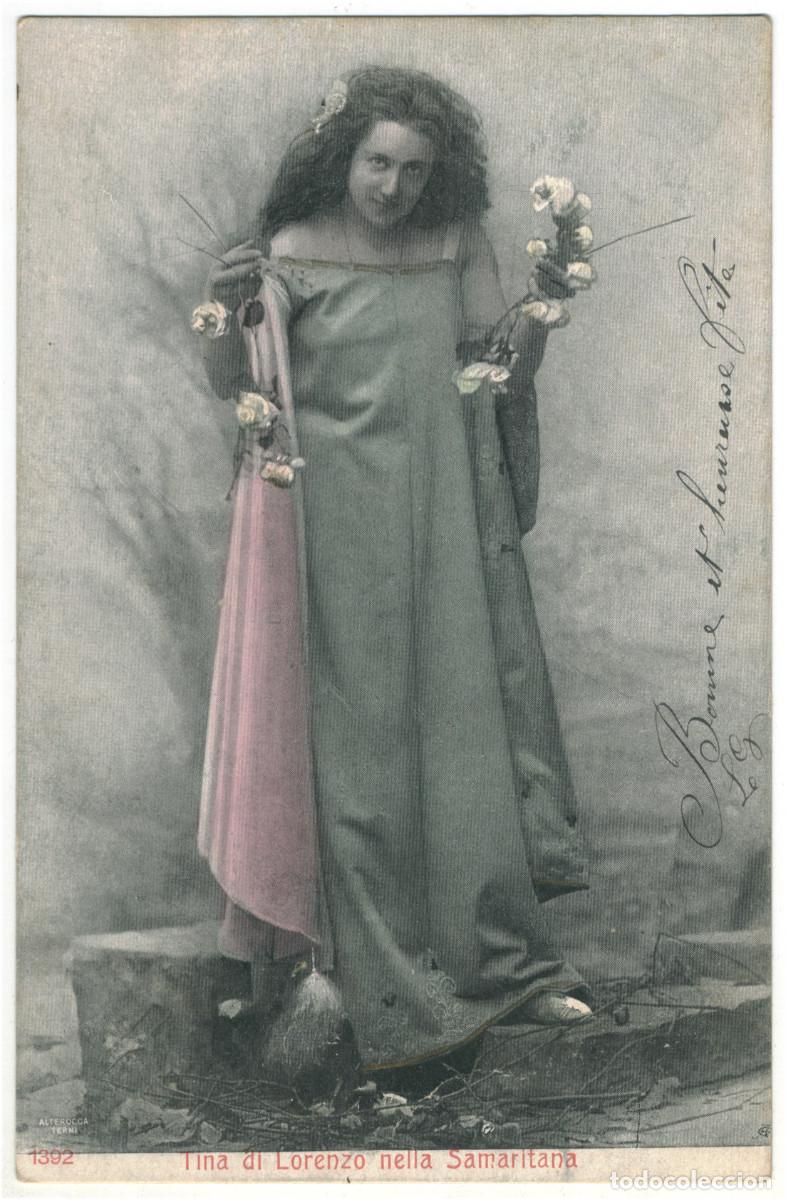 Postais: Actriz LORENZO, Tina di_Alterocca Terni. 1392. In Samaritana