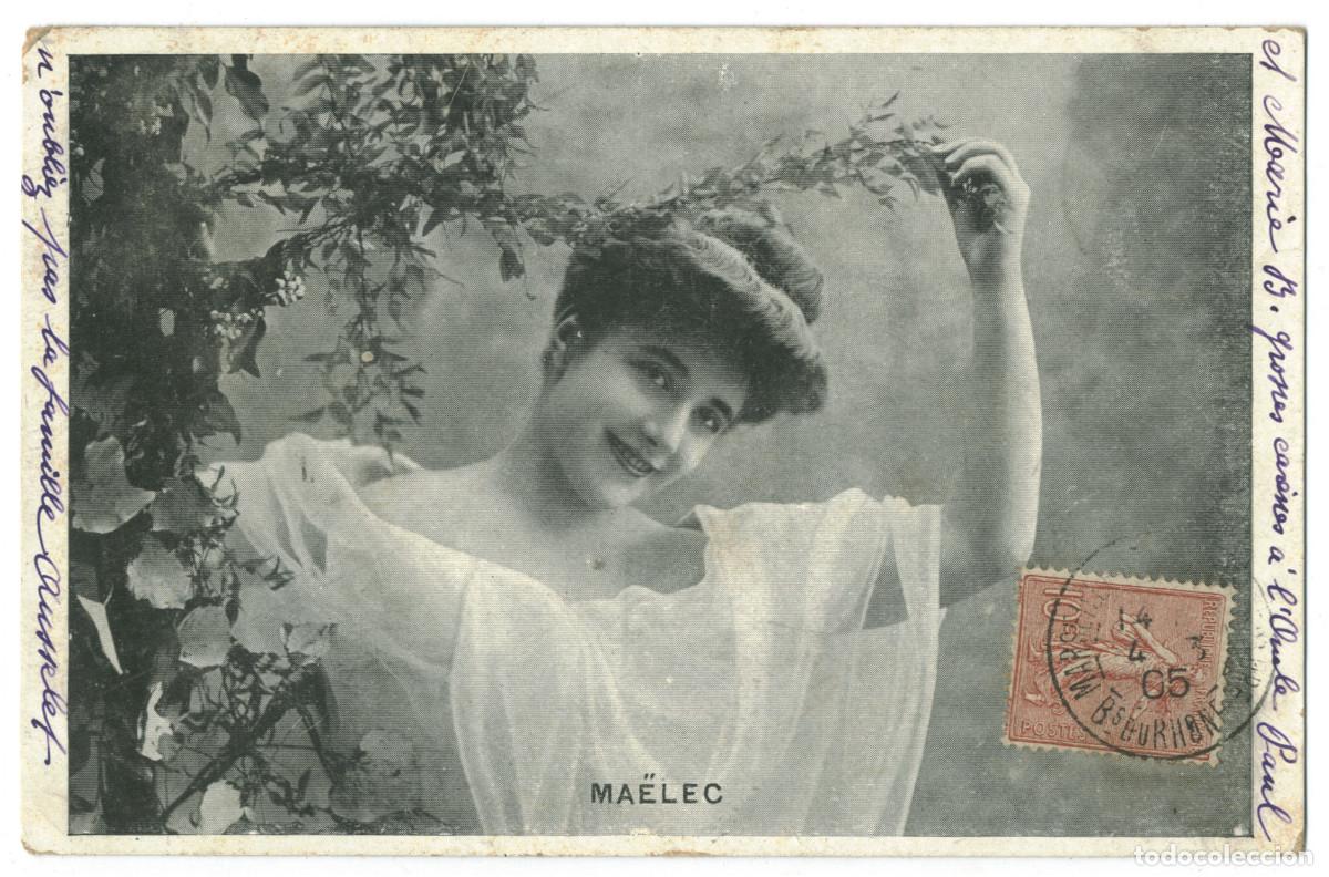 Postales: Actriz MA&Euml;LEC_Sin datos