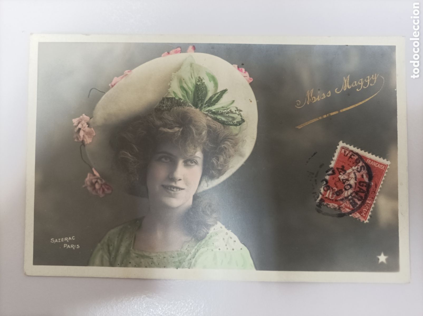 Cartoline: Actriz MAGGY_&Eacute;toile; 827-91. Photo Sazerac