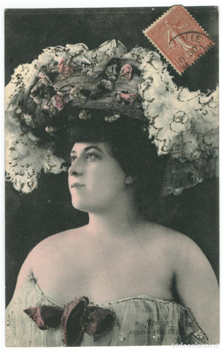 Cartoline: Actriz MARCIA_Sin datos. Folies-Berg&egrave;res