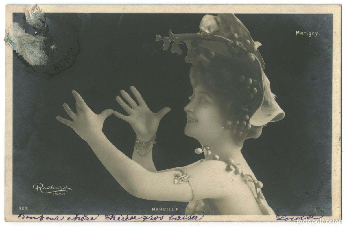 Postales: Actriz MARVILLE, Marie_SIP. 969. Marigny. Photo Reutlinger