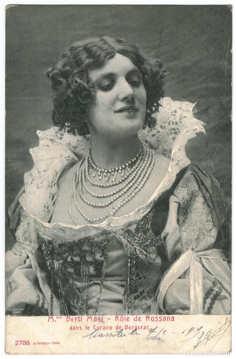 Postales: Actriz MASI, Berti_Alterocca Terni. 2786. As Rossana in Cyrano de Bergerac