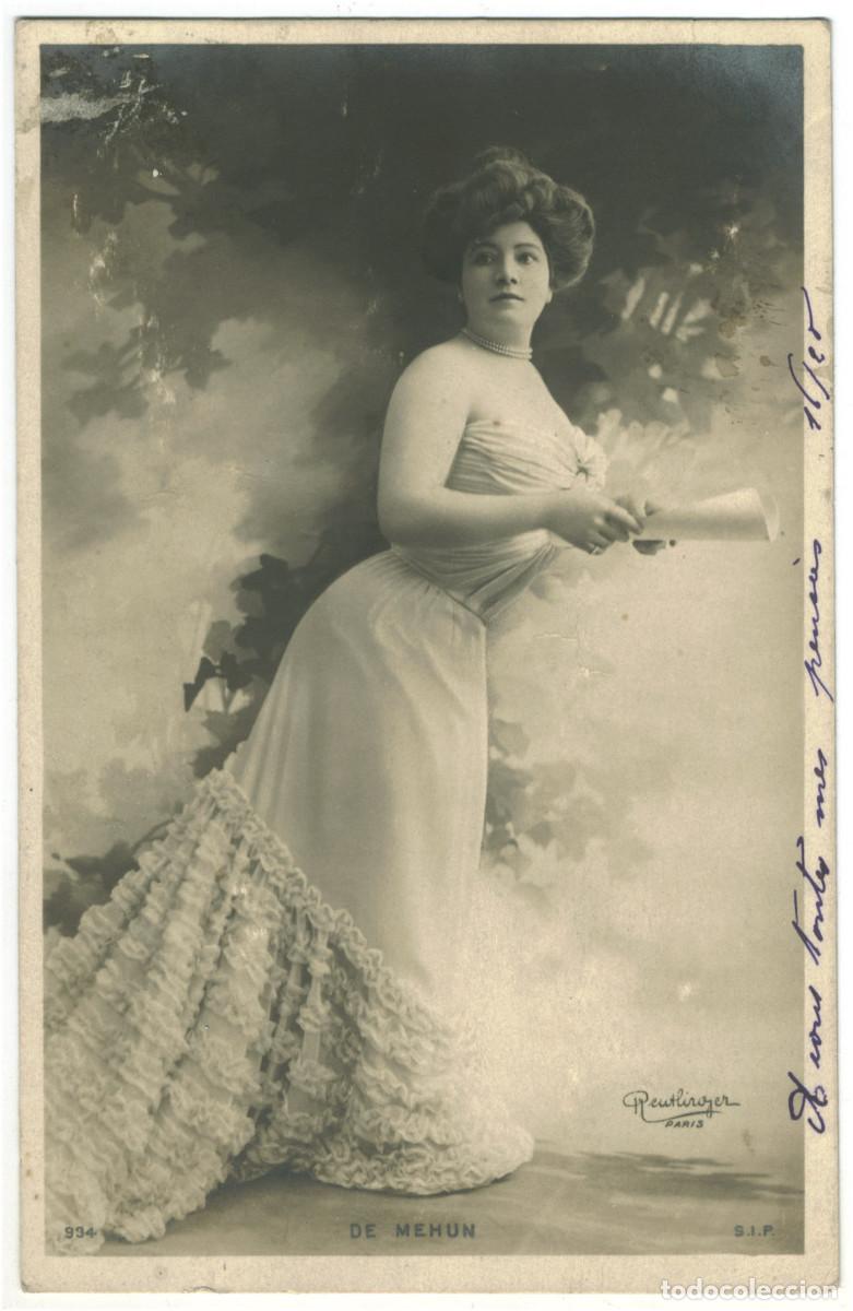 Postales: Serie (2 Postales) Actriz MEHUN, de_SIP. 934. Photo Reutlinger