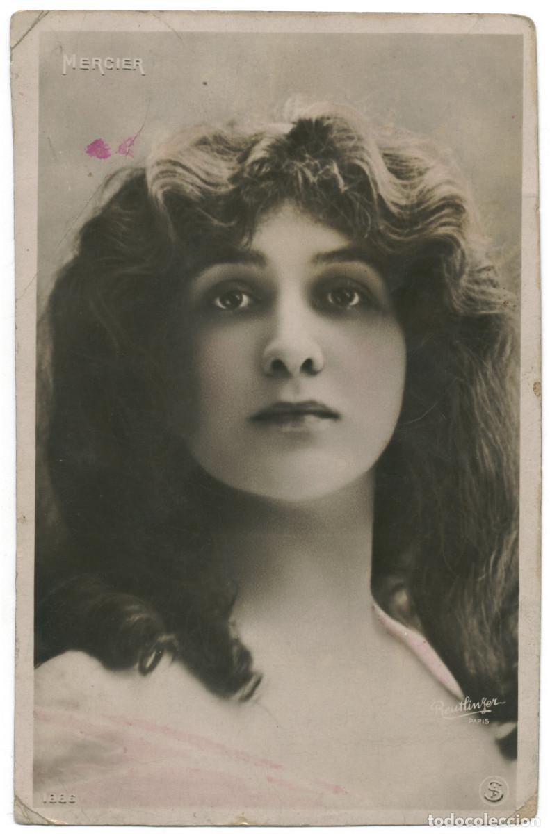 Postales: Actriz MERCIER_SIP. 1886. Photo Reutlinger
