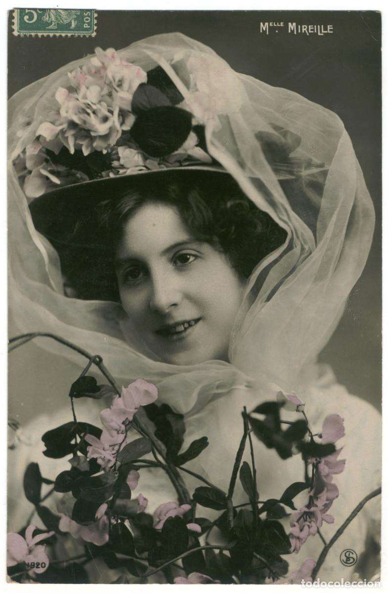 Postales: Serie (2 Postales) Actriz MIREILLE, Mlle._SIP. 1920