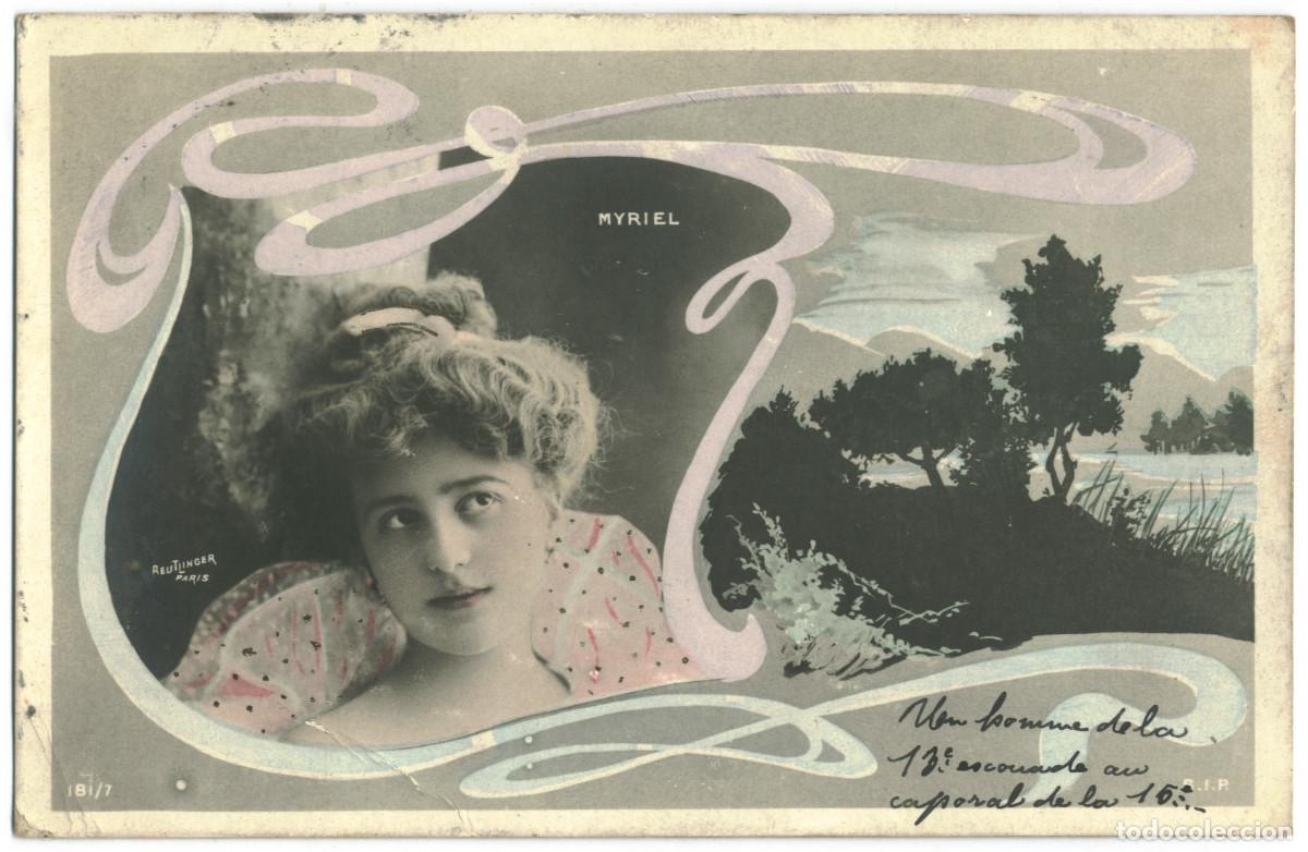 Postales: Actriz MYRIEL_SIP. 181-7. Photo Reutlinger