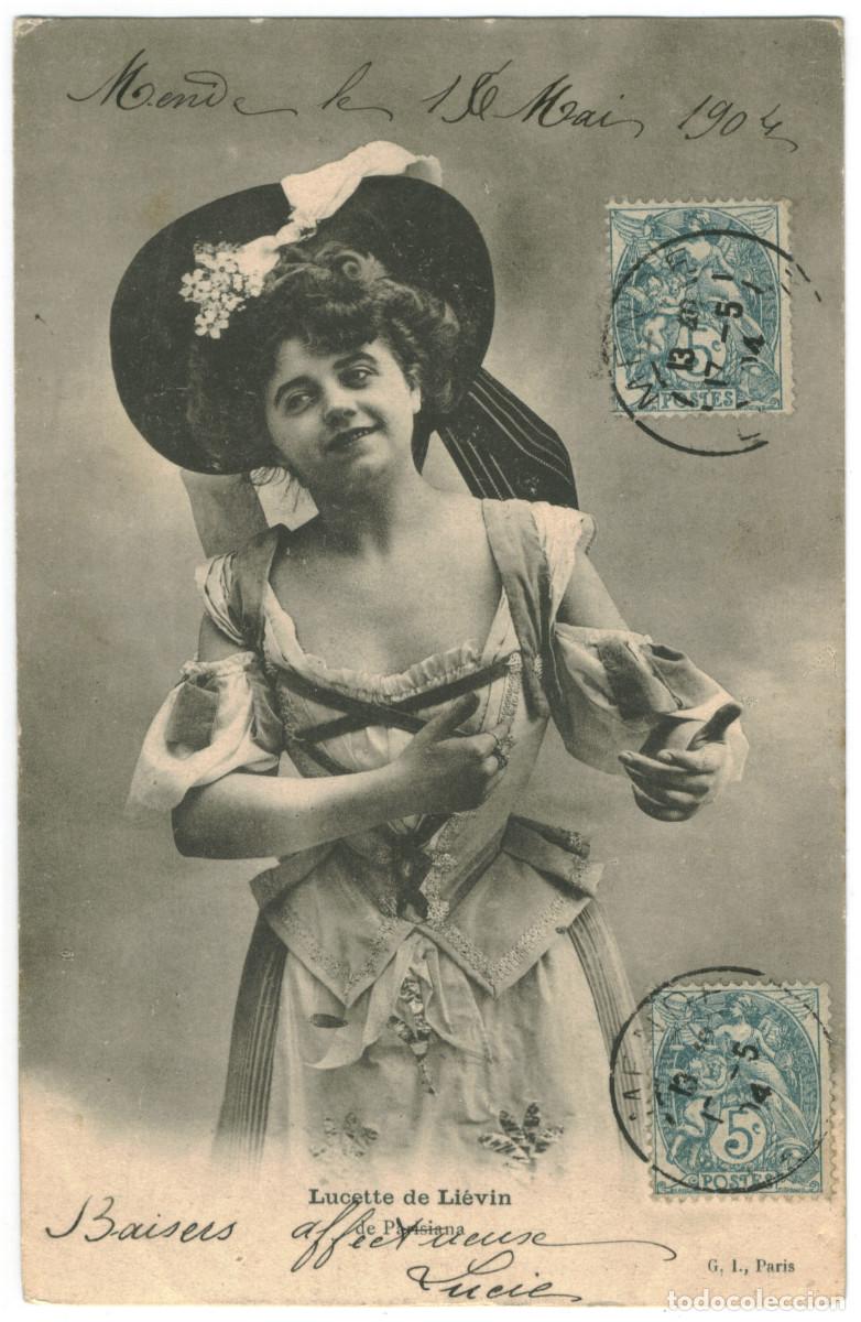 Postales: Serie (2 Postales) Actriz LI&Eacute;VIN, Lucette de_GI. Parisiana