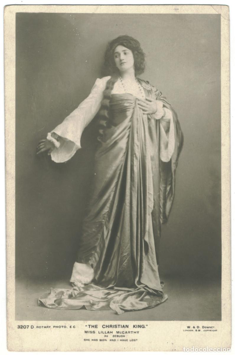 Postales: Actriz McCARTHY, Lillah_Rotary. 3207 D. As Zebuda in The Christian King. Photo W. & D. Downey