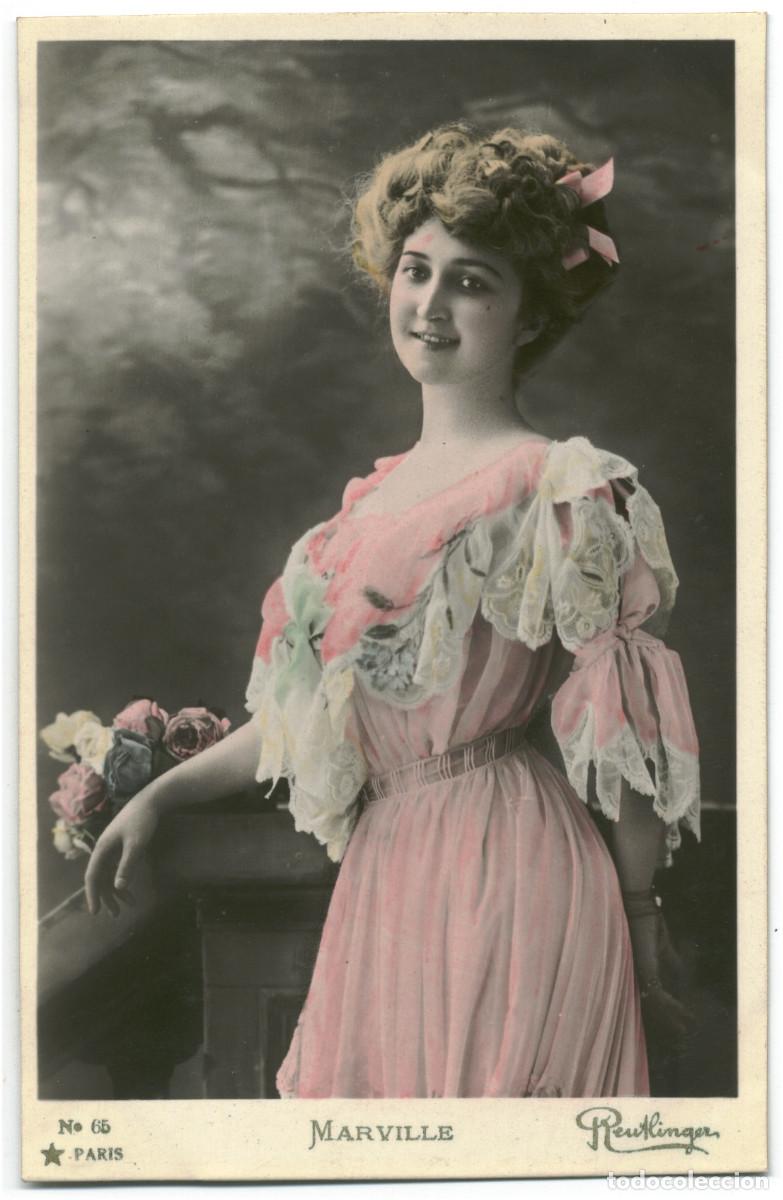 Postales: Actriz MARVILLE, Marie_&Eacute;toile. 65. Photo Reutlinger