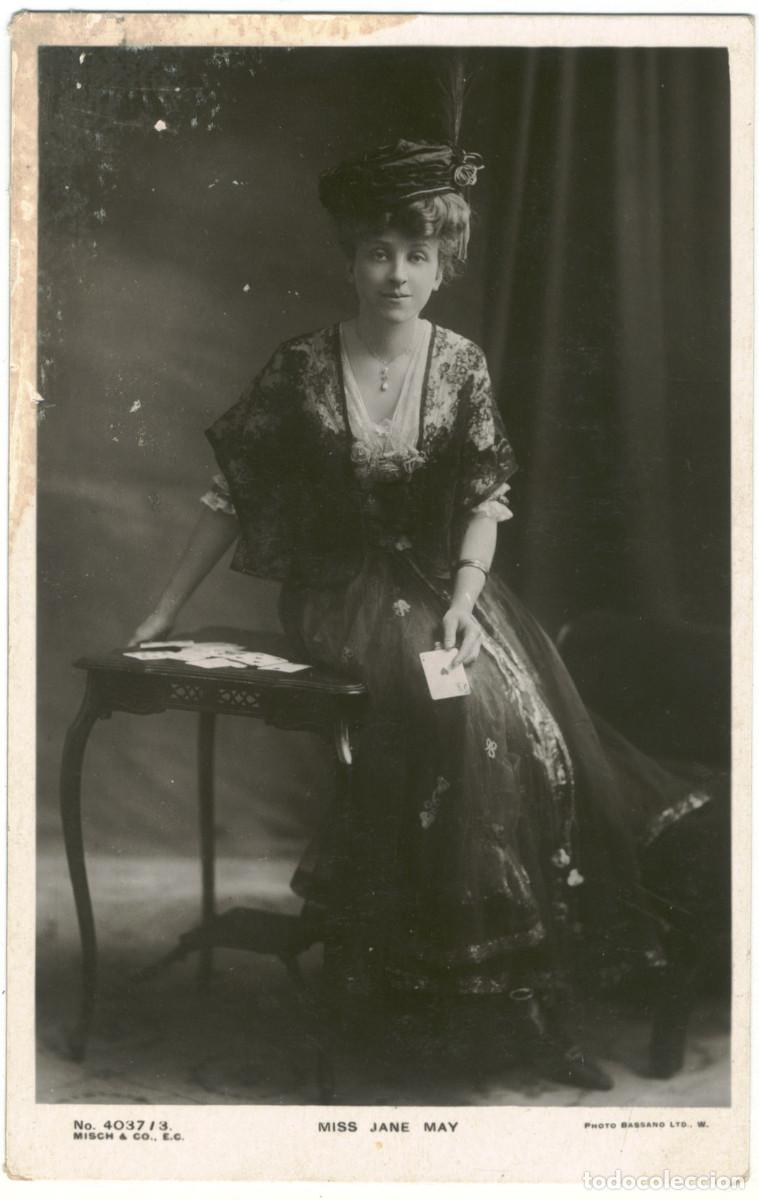 Postales: Actriz MAY, Jane_Misch (Glossographs; 4037-3). Photo Bassano