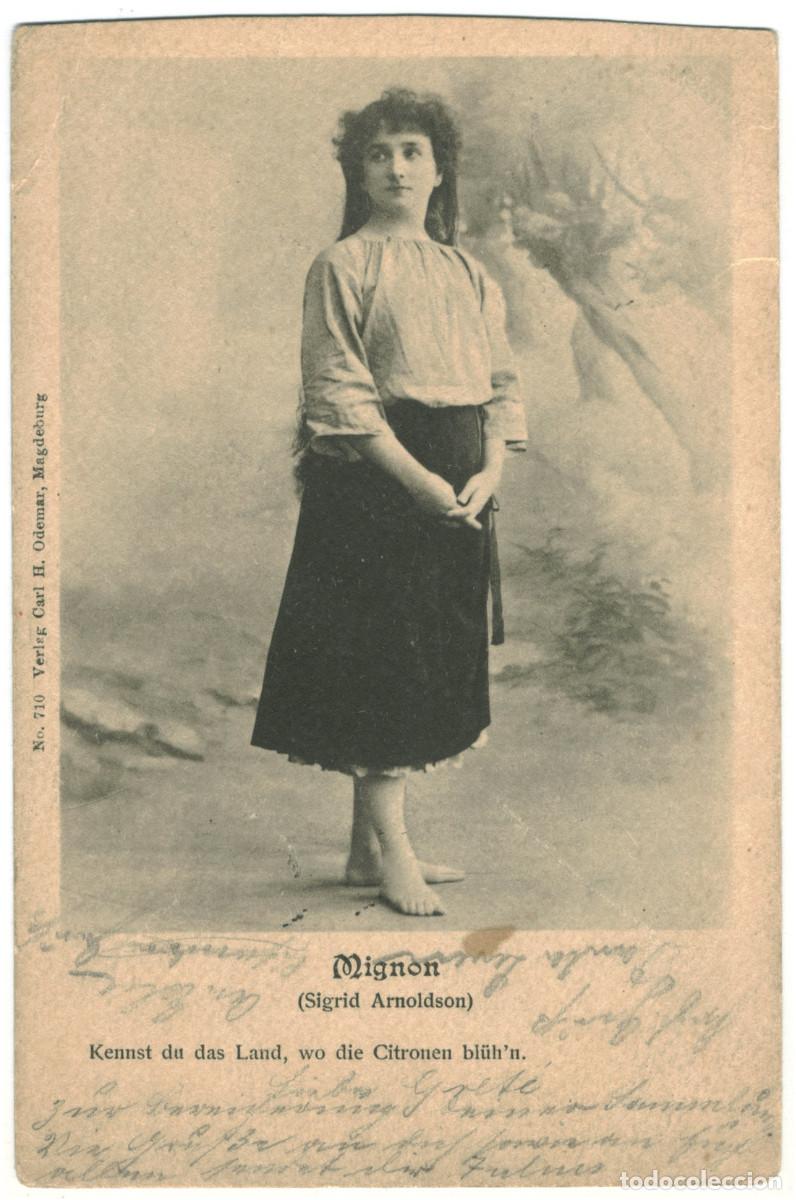 Postales: Actriz MIGNON, J._Carl H. Odemar. 710. As Sigrid Arnoldson