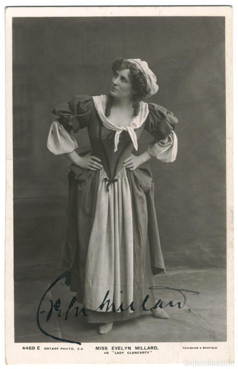 Postais: Serie 8 Postales Actriz MILLARD, Evelyn_Rotary 4468 A, B, C, E, H, J, L, M. Autograph Firmada