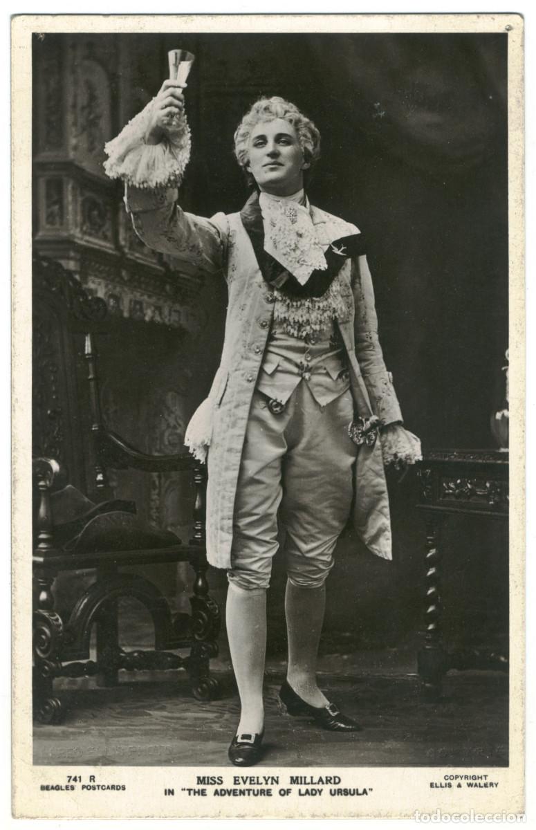Postales: Actriz MILLARD, Evelyn_Beagles. 741 R. In The Adventure of Lady Ursula. Photo Ellis & Walery