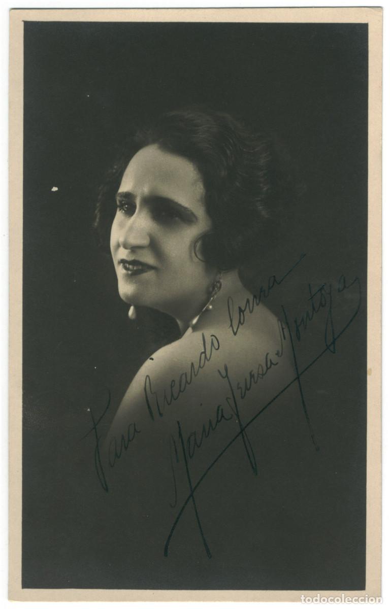 Postales: Actriz mexicana MONTOYA, Mar&iacute;a Teresa_Vitava. Autograph Firmada