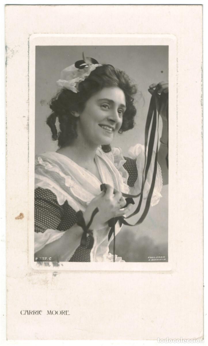 Postales: Serie 3 Postales Actriz MOORE, Carrie_Rotary (Plate Sunk Gem; 357 B, C, F)