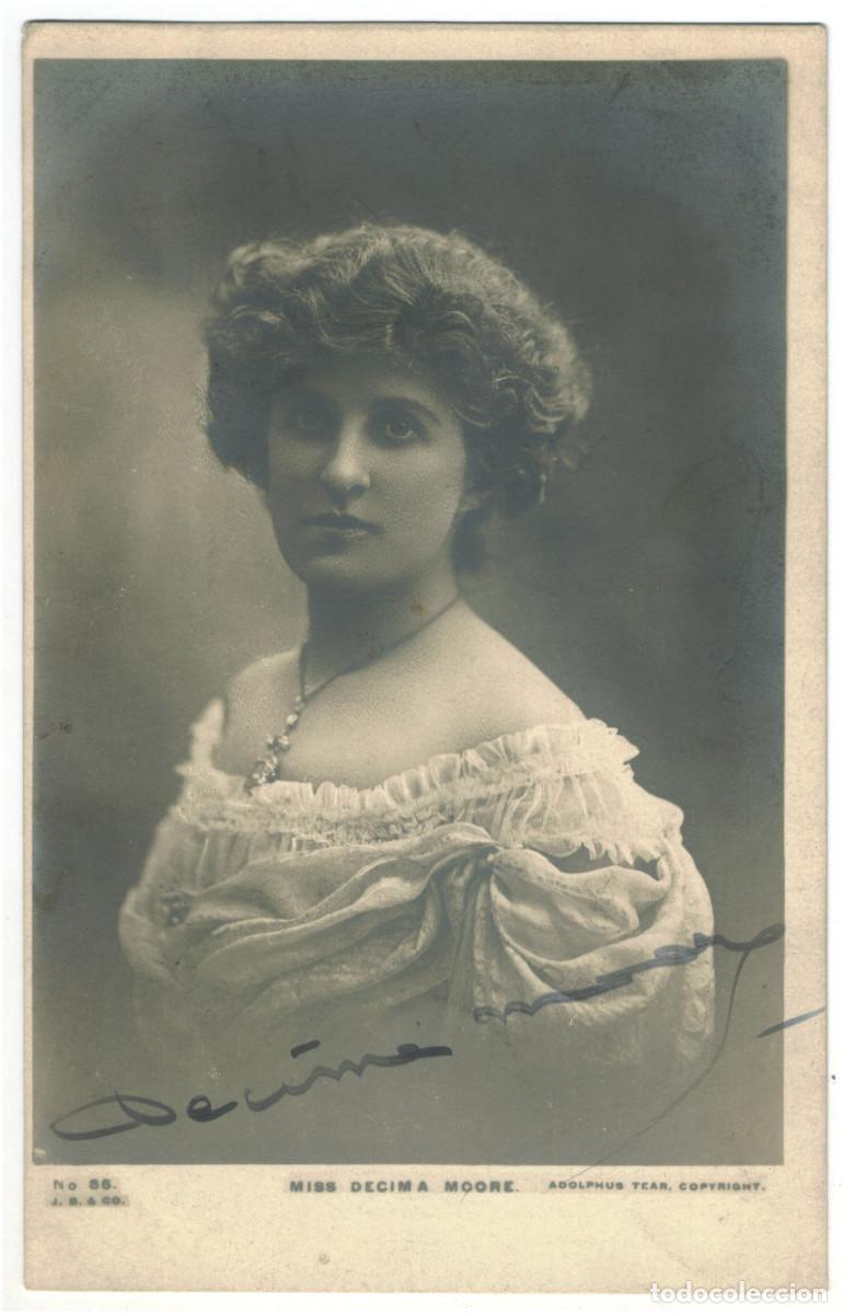 Postales: Actriz MOORE, Decima_Beagles. 86. Photo Adolphus Tear. Autograph Firmada
