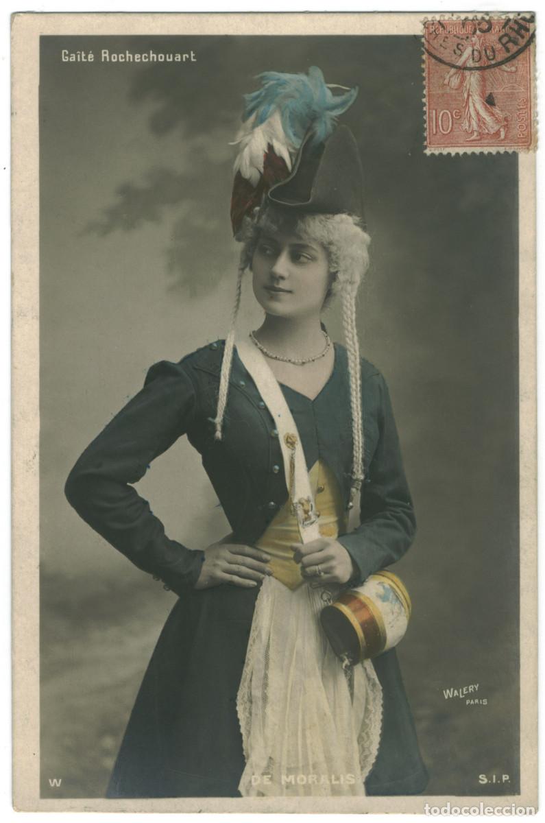 Postales: Actriz MORALIS, Mlle de_SIP. W. Gait&eacute; Rochechouart. Photo Wal&eacute;ry