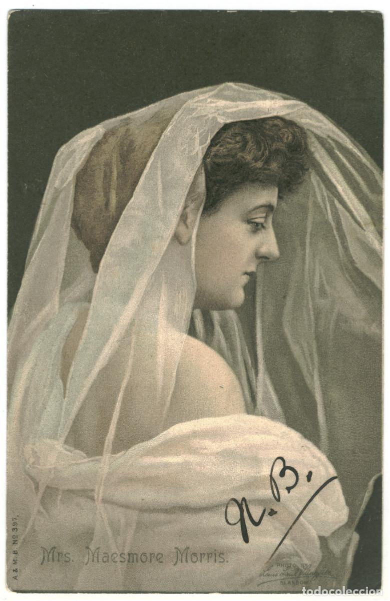 Postales: Actriz MORRIS, Maesmore_Misch & Stock (Famous Beauties; 263). Photo Louis Saul Langfier