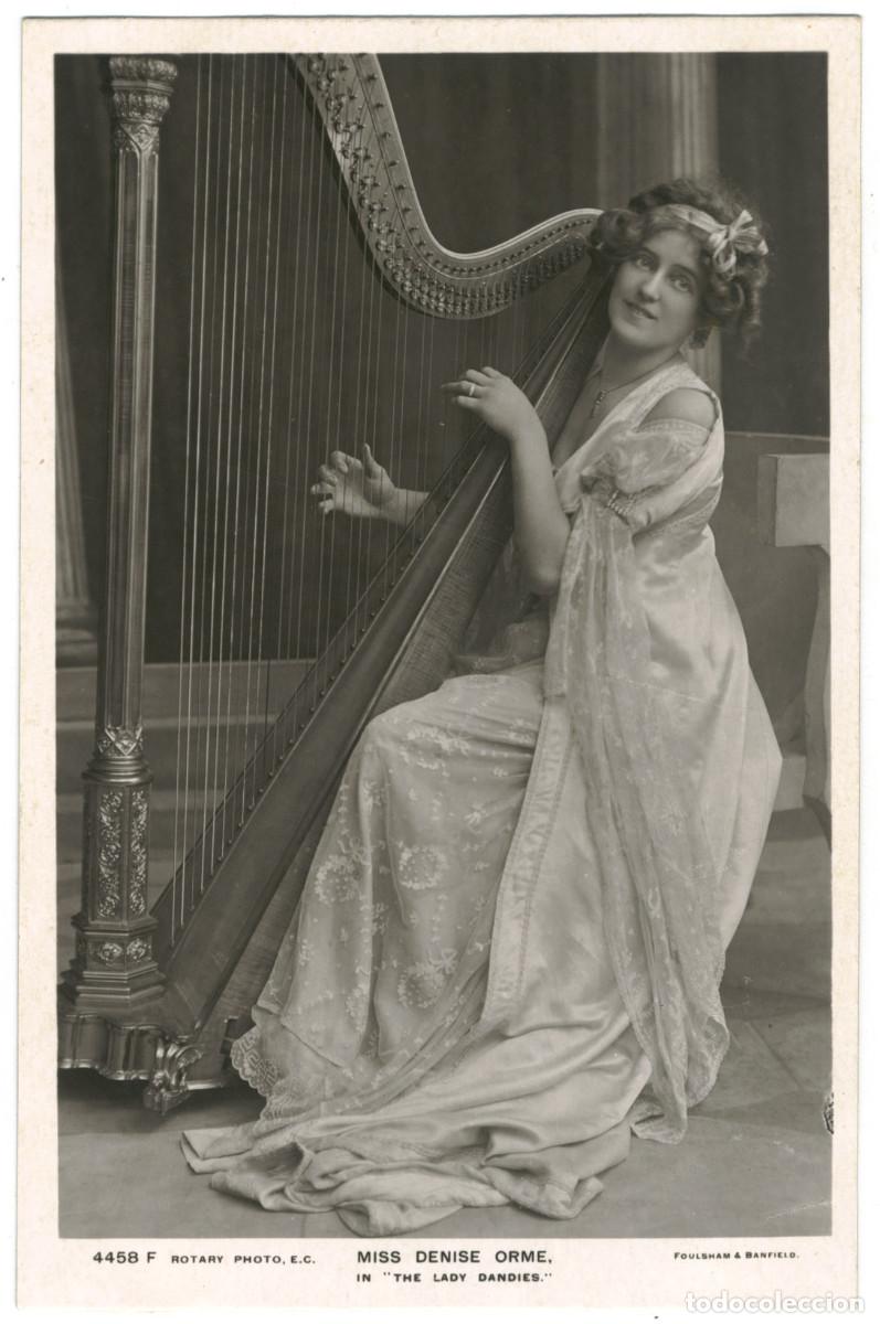 Postales: Serie 2 Postales Actriz ORME, Denise_Rotary. 4458 F, H. In The Lady Dandies. Foulsham & Banfield