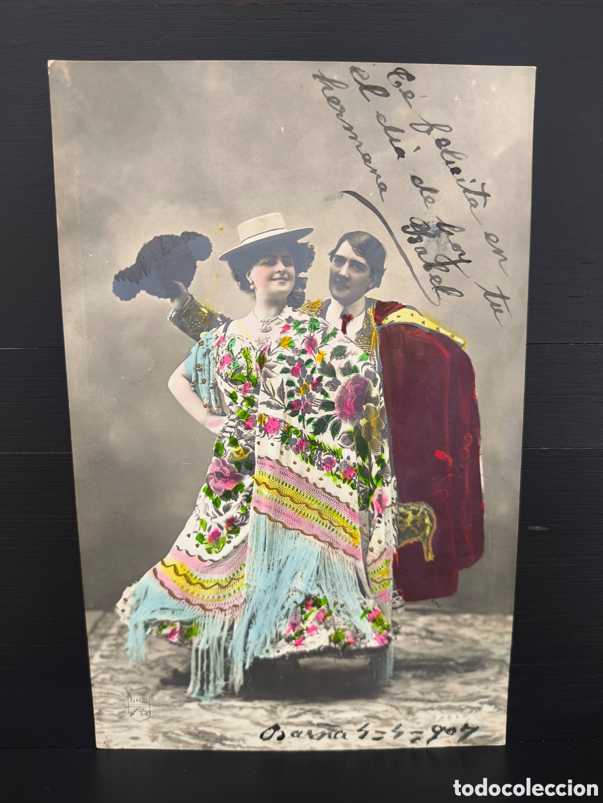 Postales: Antigua postal fotogr&aacute;fica coloreada artistas Las Argentinas Mar&iacute;a Cores&nbsp;y Olimpia d'Avigny 1907