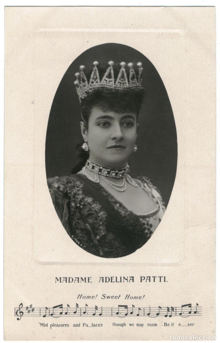 Postales: Soprano PATTI, Adelina_Rotary (Plate Sunk Gem; 1726 E)