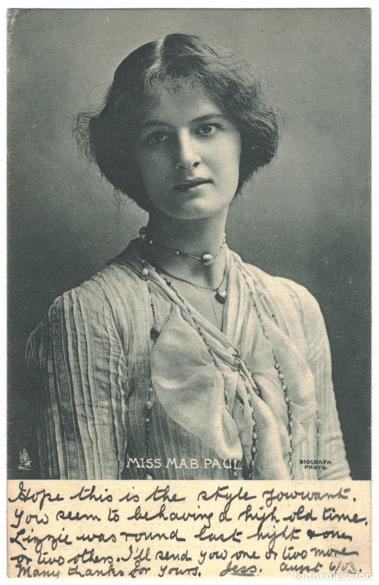 Postales: Actriz PAUL, Mab_Rapahel Tuck (Celebrities of the Stage; 682). Photo Biograph