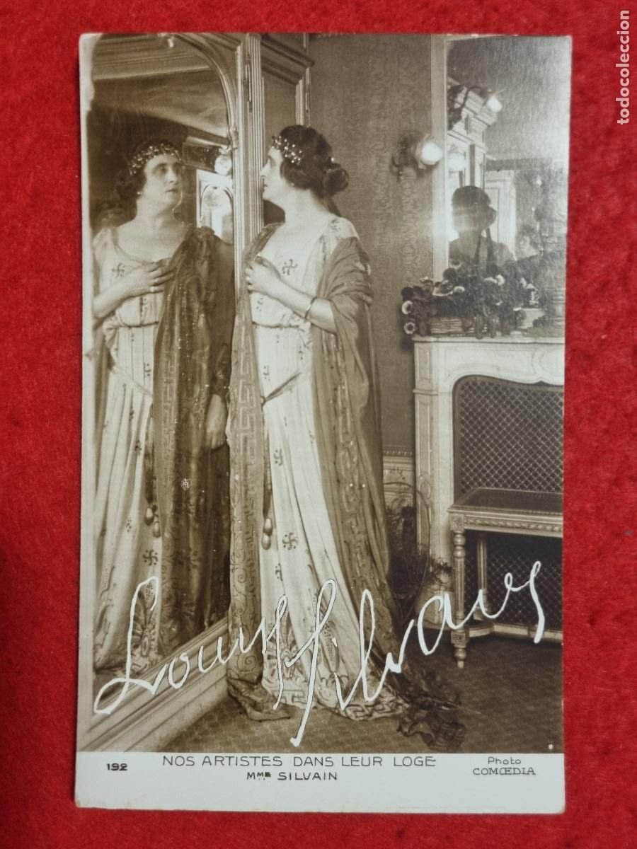 Postales: POSTAL ACTRIZ TEATRO CUPLETISTA LOUNS SILVAVS NOS ARTISTES DANS LEUR LOGE ANTIGUA ORIGINAL P2304