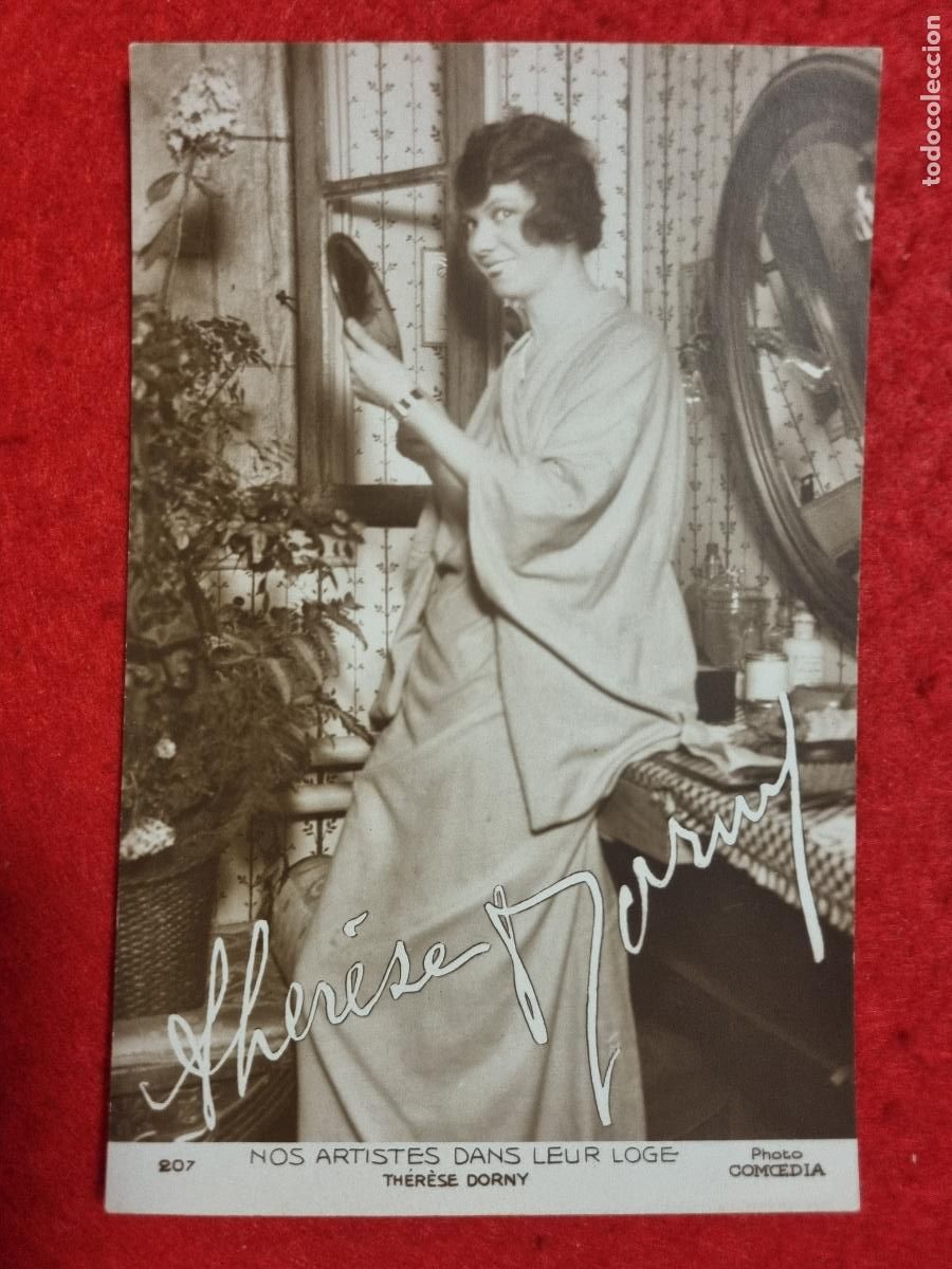 Postales: POSTAL ACTRIZ TEATRO CUPLETISTA THERESE MORNY NOS ARTISTES DANS LEUR LOGE ANTIGUA ORIGINAL P2306