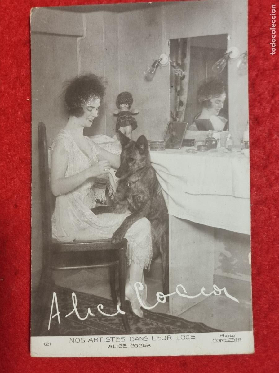 Postales: POSTAL ACTRIZ TEATRO CUPLETISTA ALICE NOS ARTISTES DANS LEUR LOGE ANTIGUA ORIGINAL P2307