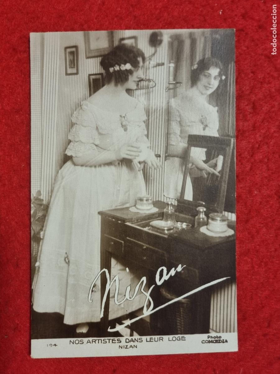 Postales: POSTAL ACTRIZ TEATRO CUPLETISTA NIZAN NOS ARTISTES DANS LEUR LOGE ANTIGUA ORIGINAL P2308