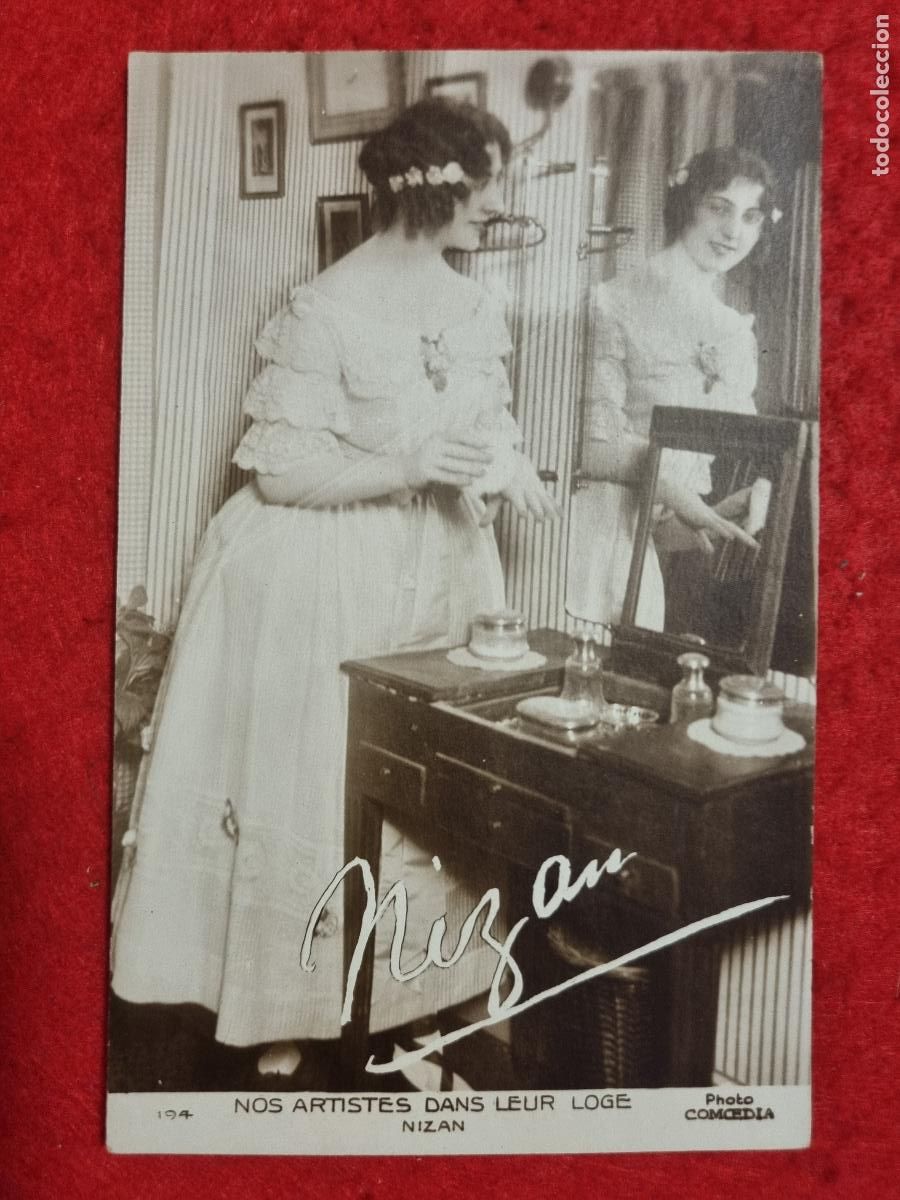 Postales: POSTAL ACTRIZ TEATRO CUPLETISTA NIZAN NOS ARTISTES DANS LEUR LOGE ANTIGUA ORIGINAL P2310